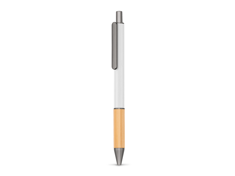 Plastična hemijska olovka sa držačem od bambusa