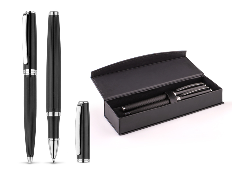 Set metalna hemijska olovka i roler olovka u poklon kutiji - ORLANDO