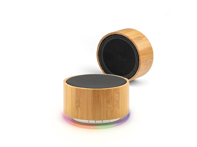 Bluetooth zvučnik sa presvlakom od bambusa