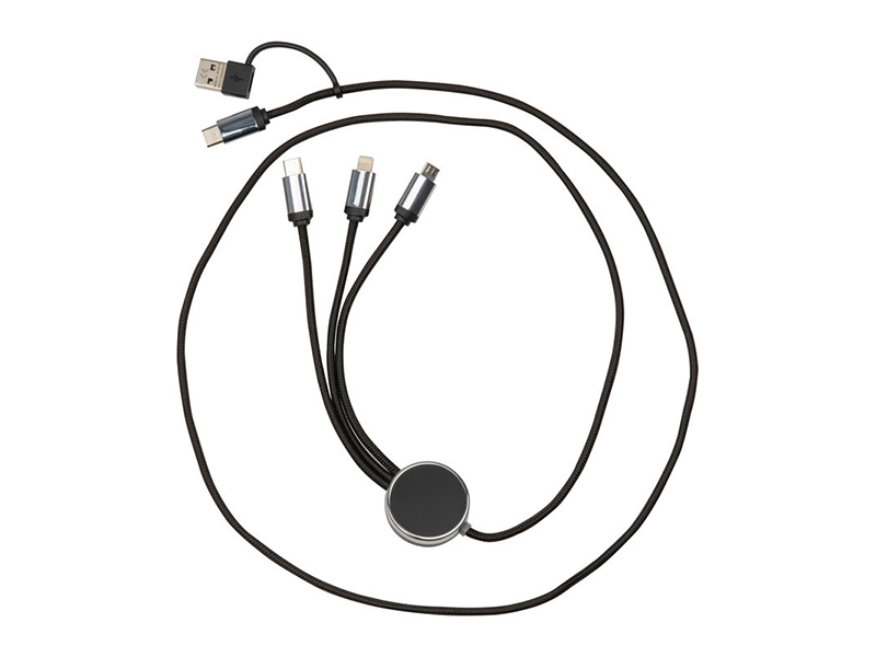 USB kablic sa nastavcima, svetleći logo