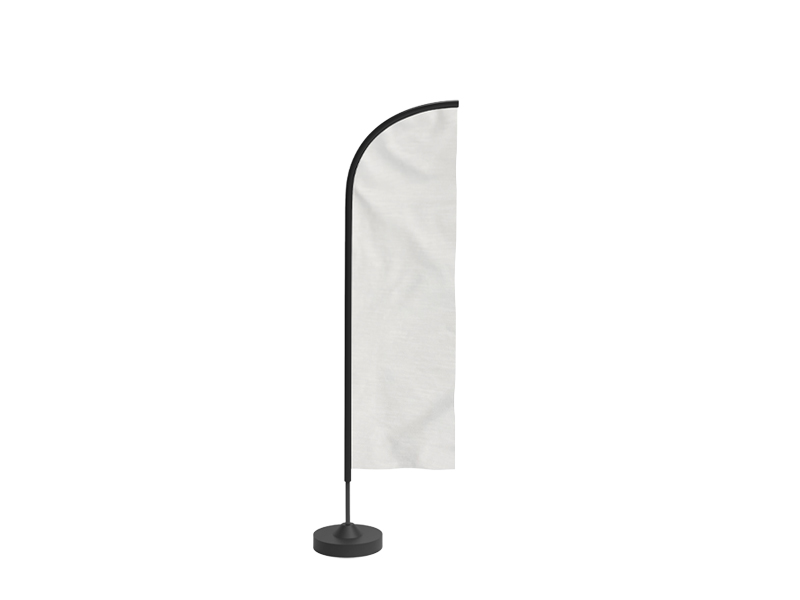 Mobilna zastava, visina konstrukcije 260 cm, dimenzije zastave 60 x 220 cm