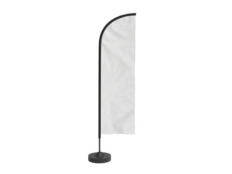 Mobilna zastava, visina konstrukcije 320 cm, dimenzije zastave 60 x 260 cm